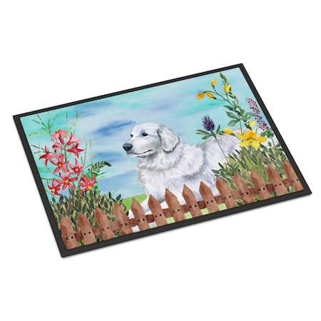 Carolines Treasures Maremma Sheepdog Spring Indoor or Outdoor Mat - 18 x 27 in. CK1237MAT